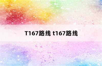 T167路线 t167路线